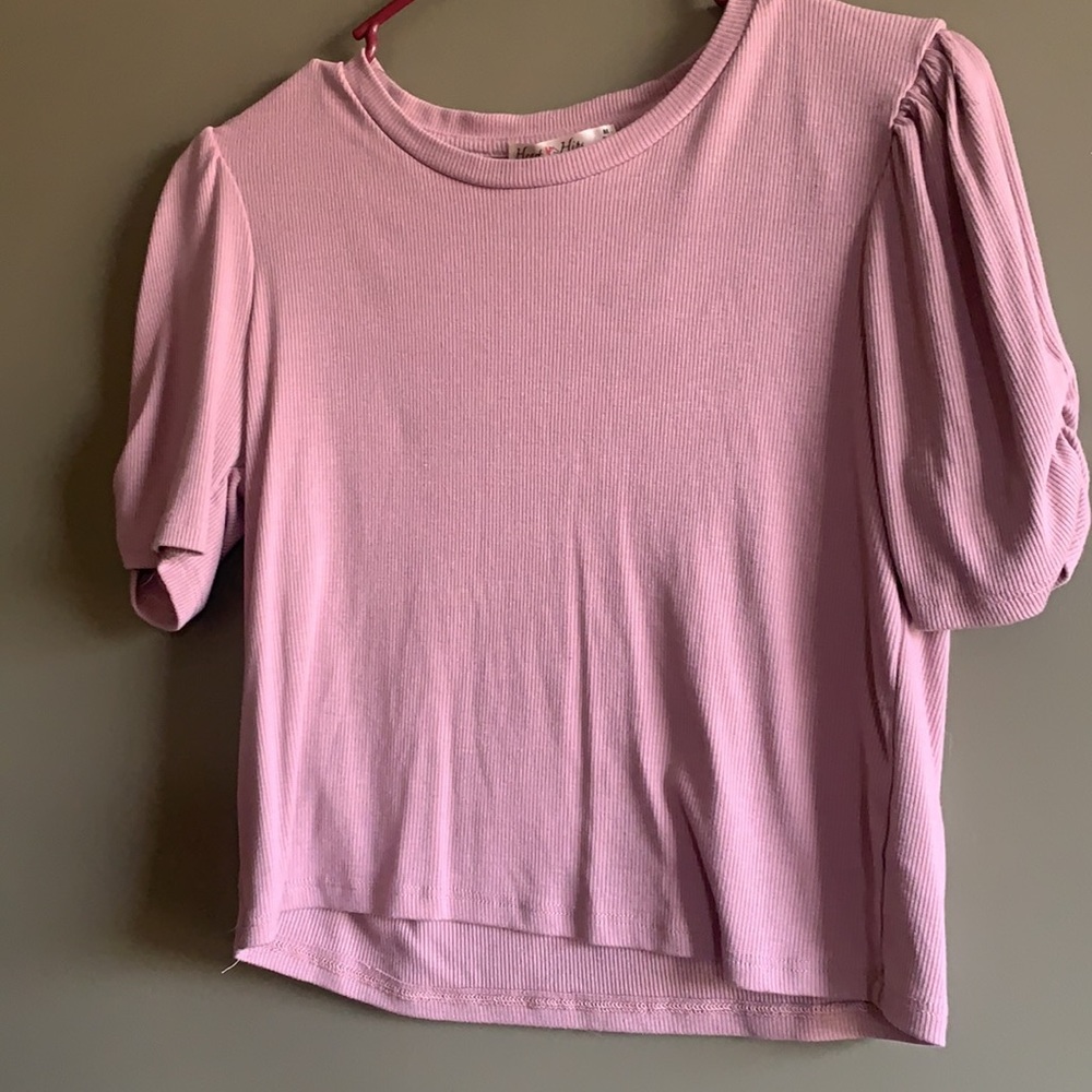 Pink Rib Knit Crop Top - Picture 6 of 6